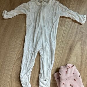 Kyte Baby Footie - White
